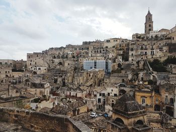 Aerial view of buildings in city