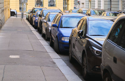 Cars on street