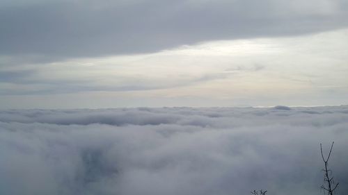 Low angle view of clouds in sky