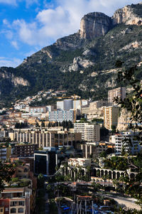 High angle view of cityscape