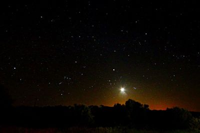 Low angle view of starry sky