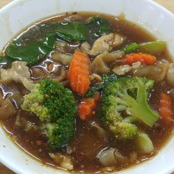 Close-up of soup in bowl