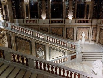 Low angle view of statues on building