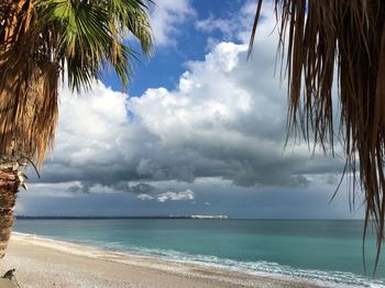 Scenic view of sea against sky