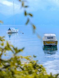 Boats in sea