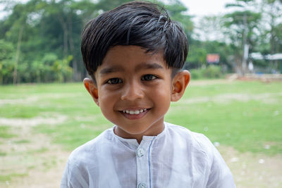 Portrait of smiling boy