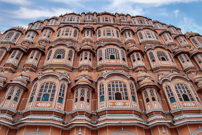 Low angle view of historical building against sky