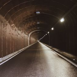 Illuminated tunnel