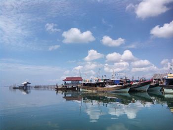 Reflection of clouds in water