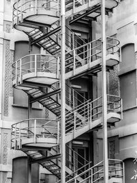 Low angle view of staircase in building