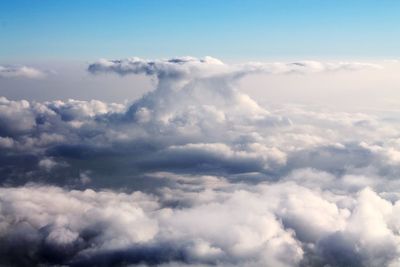 Aerial view of cloudscape