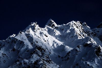 Snow covered mountains