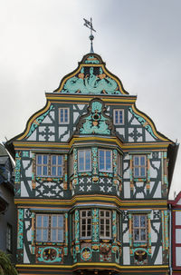 Low angle view of building against sky