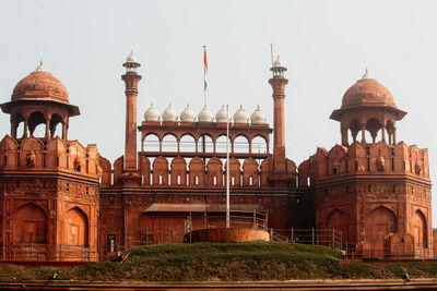 View of historic building against clear sky