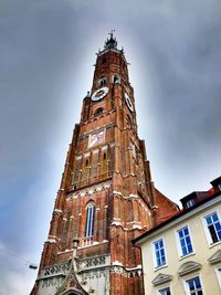 Low angle view of clock tower