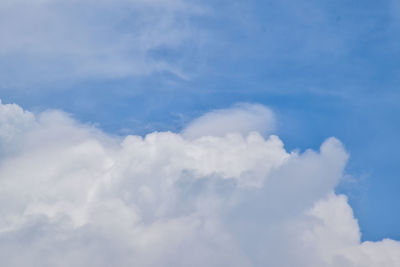 Low angle view of clouds in sky