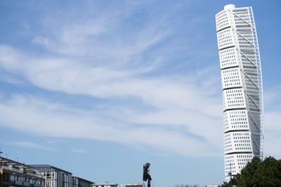 Low angle view of buildings against sky