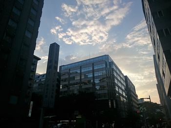 Low angle view of skyscrapers