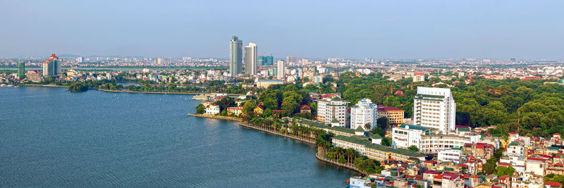 Hanoi cityscape from above