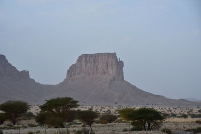 Rock formations in a desert