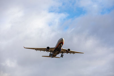 Aeroflot airbus a330. plane take off or landing in sheremetyevo international airport.