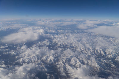 Aerial view of landscape against sky