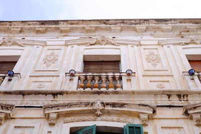 Low angle view of historical building