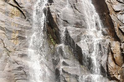 Scenic view of waterfall