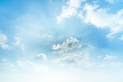Low angle view of clouds in sky