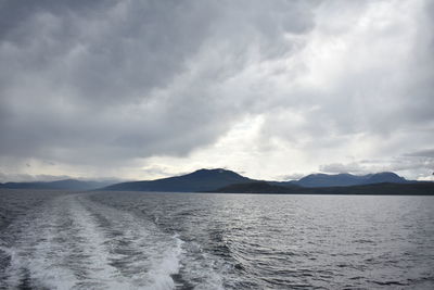 Panoramic view of sea against sky