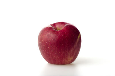 Close-up of apple against white background