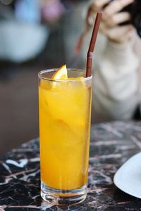 Close-up of drink on table