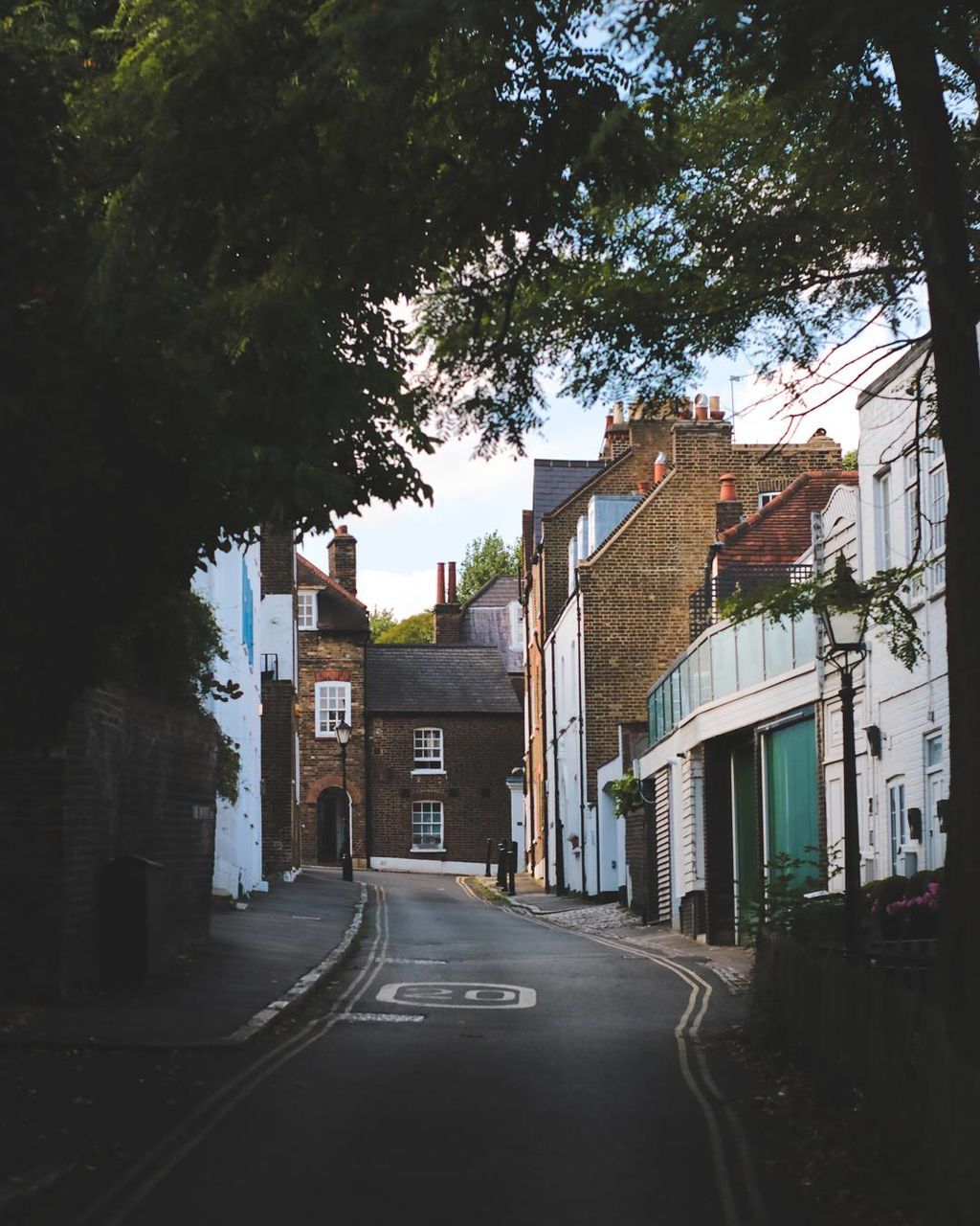 VIEW OF ROAD ALONG BUILDINGS