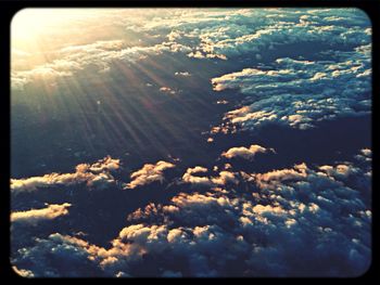 Aerial view of landscape against sky