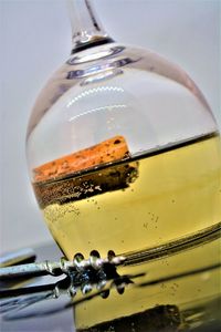 Close-up of water in glass container