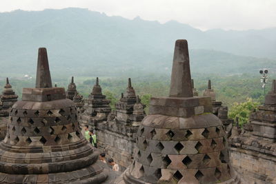 Panoramic view of a temple