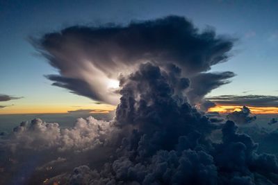 Scenic view of cloudscape during sunset