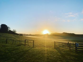 Scenic view of sunset