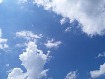 Low angle view of clouds in sky