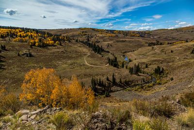 Scenic view of landscape against sky