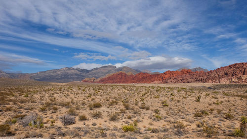 View of red rock canyon in nevada