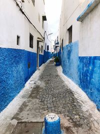 Corridor along built structures