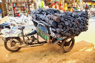 Bicycles on street