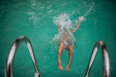 Swimming pool in sea