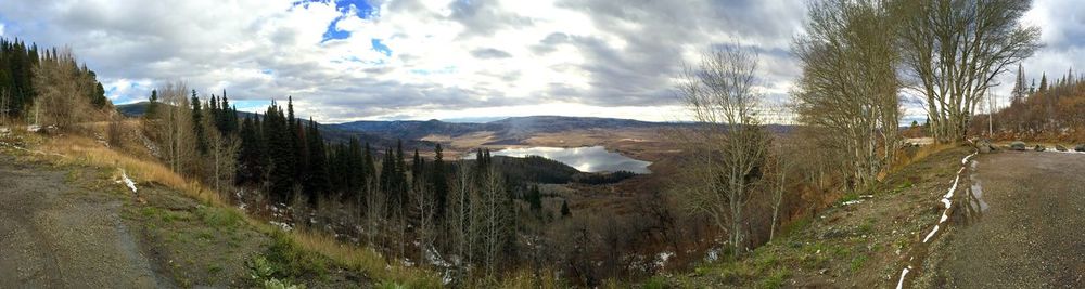 Panoramic view of landscape against sky