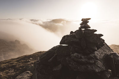 Scenic view of mountain against sky