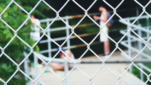 Full frame shot of chainlink fence