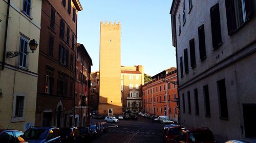 View of city street