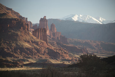 An autumn scene in the desert near moab