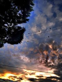 Low angle view of cloudy sky